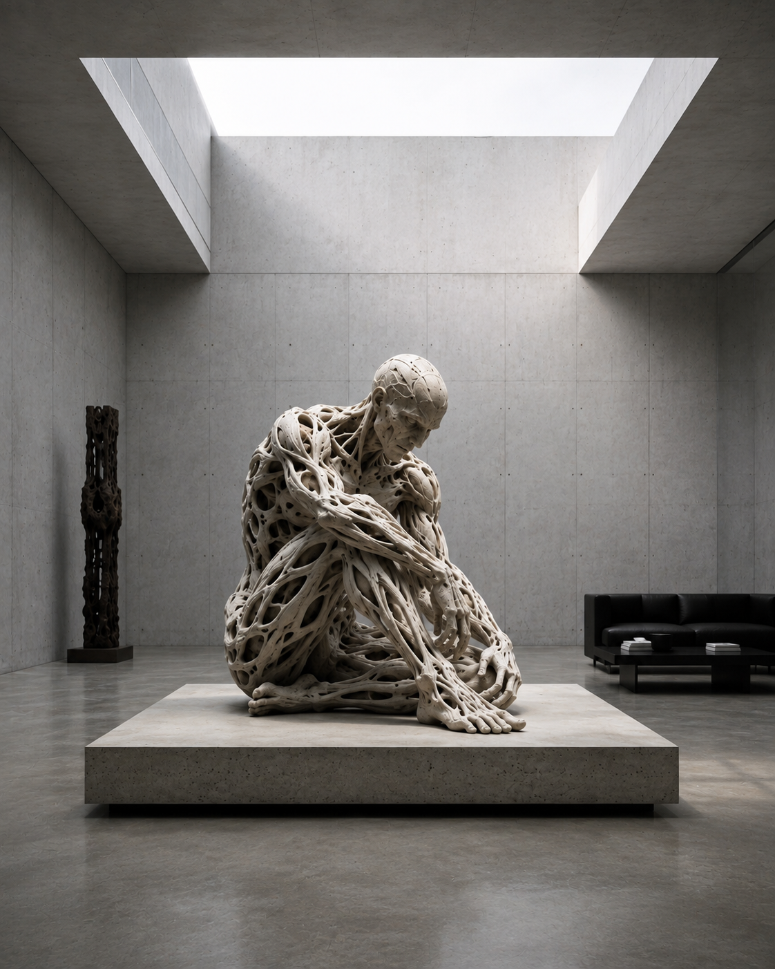 Sculptural form within architecture